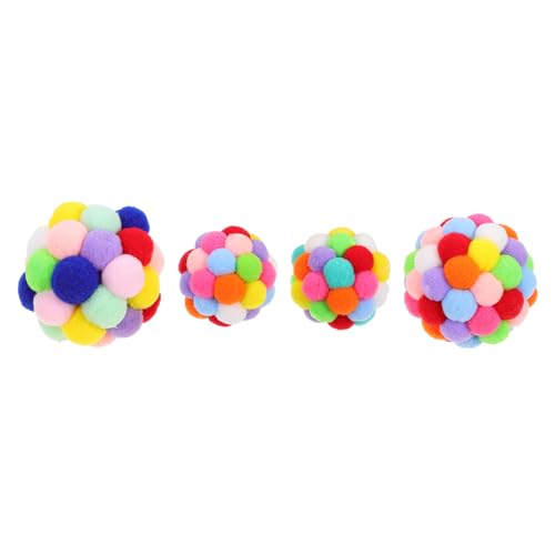 ibasenice 4 Stück lustiger Katzenball Katzenspielzeug Plüschkatze interaktives Regenbogen neckisch Interactive cat Toy knete Haustier Katze bunter Ball Colorful ibasenice 4 Stück lustiger Katzenball Katzenspielzeug Plüschkatze interaktives Regenbogen neckisch Interactive cat Toy knete Haustier Katze bunter Ball Colorful von ibasenice