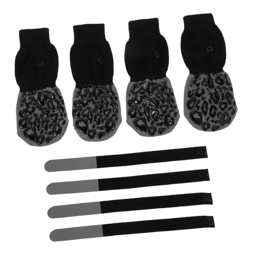 ibasenice 4 Stück rutschfeste Haustiersocken für Holzböden Geräuschdämpfende Bequeme Socken für Schutzhülle für Pfoten von Hunden und Katzen ibasenice 4 Stück rutschfeste Haustiersocken für Holzböden Geräuschdämpfende Bequeme Socken für Schutzhülle für Pfoten von Hunden und Katzen von ibasenice