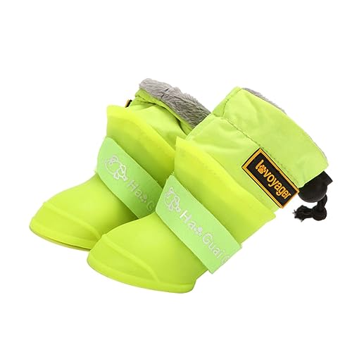 ibasenice 4 Stück wasserdichte Regenstiefel Für Haustiere Hundestiefeletten Für Schuhe Haustier Galoschen Haustierstiefel wasserdichte Stiefel Hundeschuhe Hundestiefel wasserdichte von ibasenice