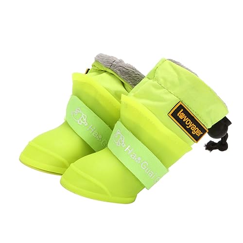 ibasenice 4 Stück wasserdichte Regenstiefel Für Haustiere Schuhe Für Hunde Stiefeletten wasserdichte Regenstiefel Haustier Galoschen Hundestiefel wasserdichte Stiefel Hundeschuhe von ibasenice