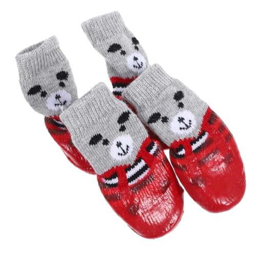 ibasenice 4 Stück wasserdichte Schuhe Und Socken Für Haustiere Zubehör Griffabdeckung Rutschfester Pfotenschutz Für Den Innenbereich Zehenschutz Hundestiefel Größe Hunde ibasenice 4 Stück wasserdichte Schuhe Und Socken Für Haustiere Zubehör Griffabdeckung Rutschfester Pfotenschutz Für Den Innenbereich Zehenschutz Hundestiefel Größe Hunde von ibasenice