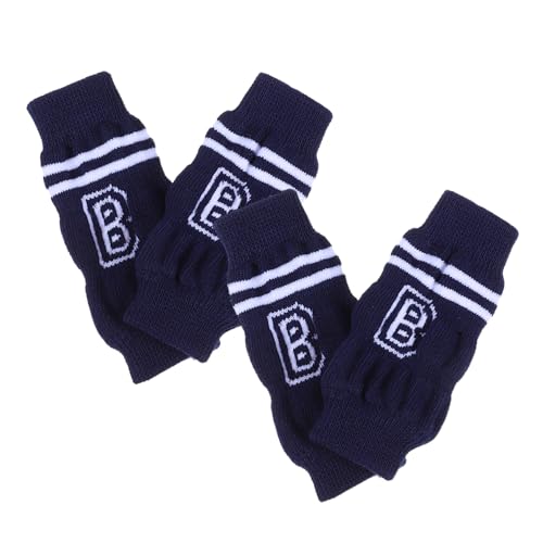 ibasenice 4 Stücke Hund Bein Wärmer Pet Ellenbogen Protector Hund Ellenbogen Hülse Hund Ellenbogen Protector Gestrickte Socken von ibasenice