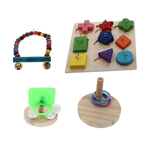 ibasenice 4-Teiliges Set Papageienspielzeug vierköpfiger Set Vogel-Spinnspielzeug Papagei Schaukeln Papagei Vogel- -Kit Vogel-Intelligenz- hölzern ibasenice 4-Teiliges Set Papageienspielzeug vierköpfiger Set Vogel-Spinnspielzeug Papagei Schaukeln Papagei Vogel- -Kit Vogel-Intelligenz- hölzern von ibasenice