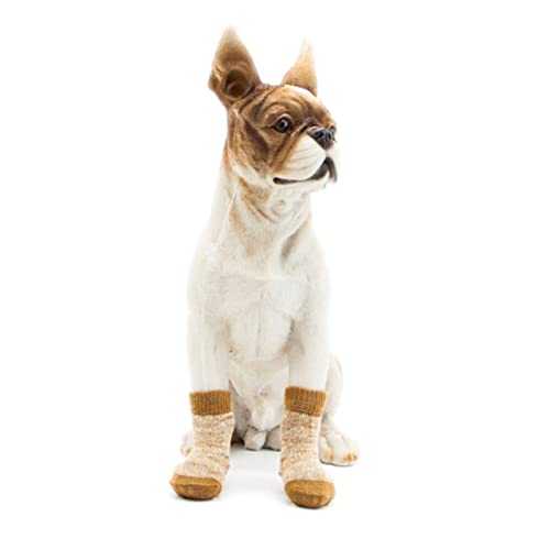 ibasenice 4Stücke Rutsch Hundesocken für Kleine und Mittelgroße Schützende Baumwollsocken für Innen und Außenbereich Pfotenschutz gegen Kälte ibasenice 4Stücke Rutsch Hundesocken für Kleine und Mittelgroße Schützende Baumwollsocken für Innen und Außenbereich Pfotenschutz gegen Kälte von ibasenice
