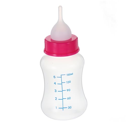 ibasenice 4Stücke Tierfütterungsflasche Für Welpen Haustierbedarf Mit Ersatzflaschen Und Mundreinigungsbürste Zufällige Sicher Und Langlebig Für Einfache Fütterung von ibasenice