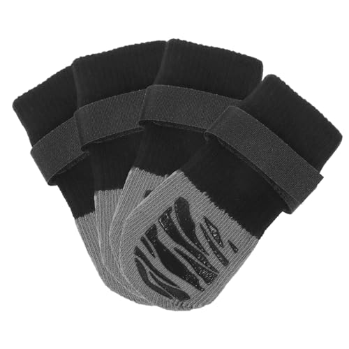 ibasenice 4 Stücke rutschfeste Hundesocken für Outdoor Verschleißfeste Pfotensocken aus Atmungsaktivem Material Hundepfoten Schutz für Kleine und Mittelgroße Hunde von ibasenice