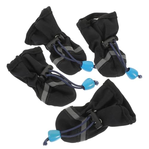 ibasenice 4Stücke wasserdichte Schuhe rutschfeste Pfotenschützer Für Kleinen Und Mittleren Outdoor Haustierversorgung Effektiver Schutz Nässe Und Schmutz von ibasenice