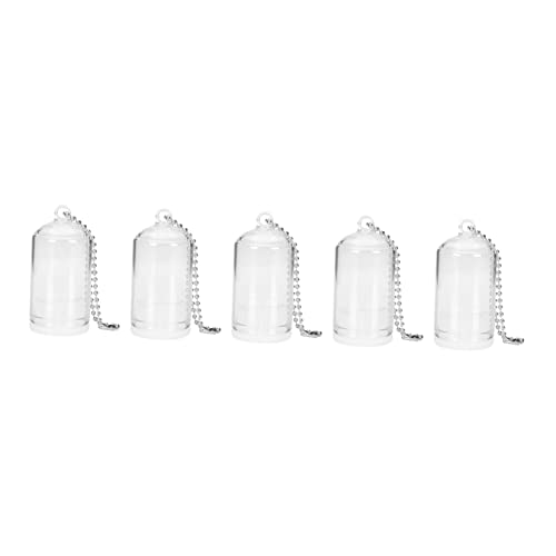 ibasenice 5 Stück Mini Pflanzenanhänger Fenster Pflanzenhänger Hängepflanze Künstliche Terrarienpflanzen Anhänger Sukkulenten Terrarium Durchsichtig Erwachsene Charms von ibasenice