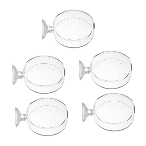 ibasenice 5Stücke Fischfütterung Futtertablett Mit Saugnapf Teiliges Für Aquarien Transparent Reinigen Für Goldfische Und Kleine Fische ibasenice 5Stücke Fischfütterung Futtertablett Mit Saugnapf Teiliges Für Aquarien Transparent Reinigen Für Goldfische Und Kleine Fische von ibasenice