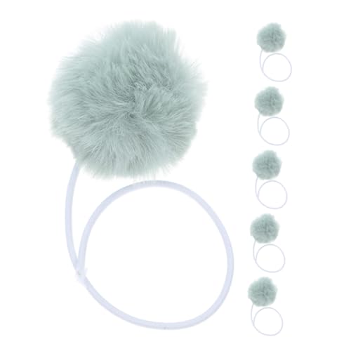 ibasenice 6 Stück Ersatzball Für Kratzbäume Für Katzen Kätzchen Beißspielzeug Für Katzen Ballspielzeug Für Katze Haustier -Tease -Ball Katze Baumelnde Bälle Plüsch Light Green von ibasenice