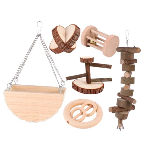ibasenice 6 Stück Haustierspielzeug aus Holz Hunde zahnen Welpe Kauspielzeug für Hamster klein für Haustiere Holzspiele Holzspielzeug hölzern ibasenice 6 Stück Haustierspielzeug aus Holz Hunde zahnen Welpe Kauspielzeug für Hamster klein für Haustiere Holzspiele Holzspielzeug hölzern von ibasenice