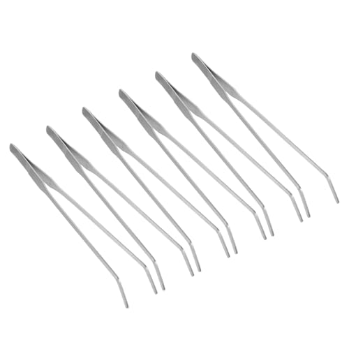 ibasenice 6 Stück Teiliges Edelstahl Aquarium Pinzetten Gebogene Lange Reptilien Futterzange mit Rundem Kopf Multifunktionale Terrarien Futterwerkzeuge für Bartagamen Aquarienpflanzenpflege ibasenice 6 Stück Teiliges Edelstahl Aquarium Pinzetten Gebogene Lange Reptilien Futterzange mit Rundem Kopf Multifunktionale Terrarien Futterwerkzeuge für Bartagamen Aquarienpflanzenpflege von ibasenice