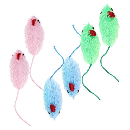 ibasenice 6 Stück Teiliges Katzen Spielzeugset Interaktive Plüsch Mäuse für Katzen Geeignet für Indoor Spiel Zahnpflege und Spielerisches Kratzen ibasenice 6 Stück Teiliges Katzen Spielzeugset Interaktive Plüsch Mäuse für Katzen Geeignet für Indoor Spiel Zahnpflege und Spielerisches Kratzen von ibasenice