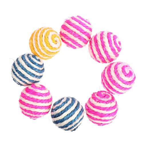 ibasenice 8 Stück Katze Hanfball Knisterbälle Katzenspielzeug Katzenkratzbrett interaktives katzenspielzeug Interactive cat Toy katzenball Kratzball für Haustiere Katzen-Teaser Hanfkugel rot ibasenice 8 Stück Katze Hanfball Knisterbälle Katzenspielzeug Katzenkratzbrett interaktives katzenspielzeug Interactive cat Toy katzenball Kratzball für Haustiere Katzen-Teaser Hanfkugel rot von ibasenice