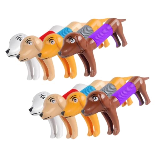 ibasenice 8St Stressabbauendes Hundespielzeug Stretch-Schlauchspielzeug Hundeschlauchspielzeug Spielzeuge Pop-Tube-Spielzeug dehnbares Spielzeug Stressabbauer Geschenk von ibasenice