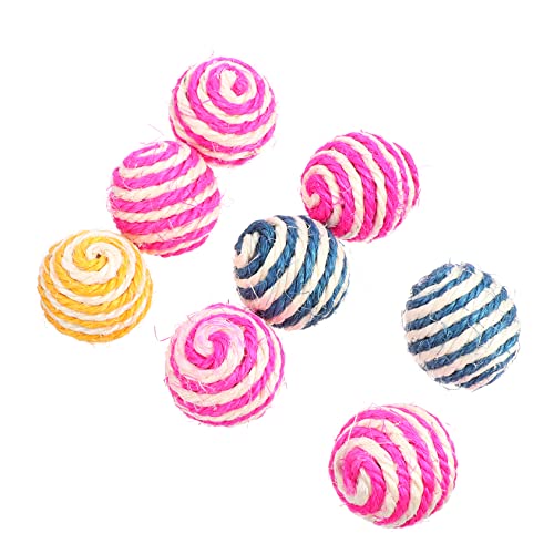 ibasenice 8Stücke Katzenkauspielzeug Interaktive Katzenseilkugeln Mit Geräuschfunktion Weiche Und Spielbälle Zufälligen Für Kätzchen Und Verspielte ibasenice 8Stücke Katzenkauspielzeug Interaktive Katzenseilkugeln Mit Geräuschfunktion Weiche Und Spielbälle Zufälligen Für Kätzchen Und Verspielte von ibasenice