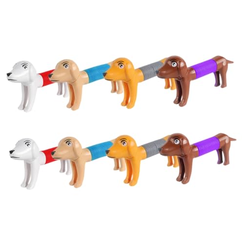 ibasenice 8st Stressabbauendes Hundespielzeug Tierisches Pop-Tube-Spielzeug Partygeschenke Für Hunde Motorikspielzeug Für Formveränderndes Teleskoprohr Dehnbares Unruhig Plastik Kind Mini von ibasenice