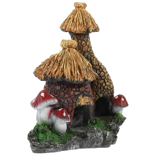 ibasenice Aquarium Deko Resin Hütte Fischhöhle Langlebig Detailreich Natürliches Versteck für Haushalt und Aquarienlandschaft ibasenice Aquarium Deko Resin Hütte Fischhöhle Langlebig Detailreich Natürliches Versteck für Haushalt und Aquarienlandschaft von ibasenice
