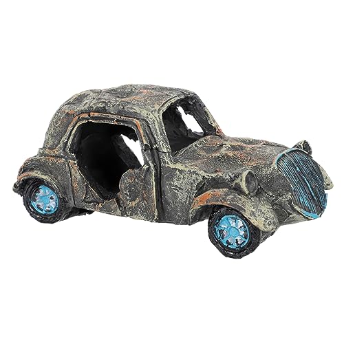 ibasenice Aquarium Dekoration Auto Schiffswrack Ornament aus Harz Versteck für Fische und Garnelen Sicher für Aquarien Geeignet für Kleine und Mittelgroße Tanks ibasenice Aquarium Dekoration Auto Schiffswrack Ornament aus Harz Versteck für Fische und Garnelen Sicher für Aquarien Geeignet für Kleine und Mittelgroße Tanks von ibasenice