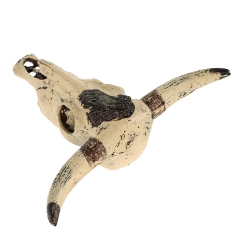 ibasenice Aquarium Dekoration Kunstharz Ornament Kuhschädel für Fischbecken Lifelike Landschaftsdekor Sicher für Aquarienbewohner Kreative Gestaltung für Reptilienverstecke ibasenice Aquarium Dekoration Kunstharz Ornament Kuhschädel für Fischbecken Lifelike Landschaftsdekor Sicher für Aquarienbewohner Kreative Gestaltung für Reptilienverstecke von ibasenice