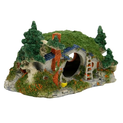 ibasenice Aquarium Große Landschaftsgestaltung Dekoration Versteck Ornament Panzer Schwebend Aquariensteine ​​für Aquarien Moos Zubehör Aquarium-Layout-schmuck Dekoratives Fischhaus Harz von ibasenice