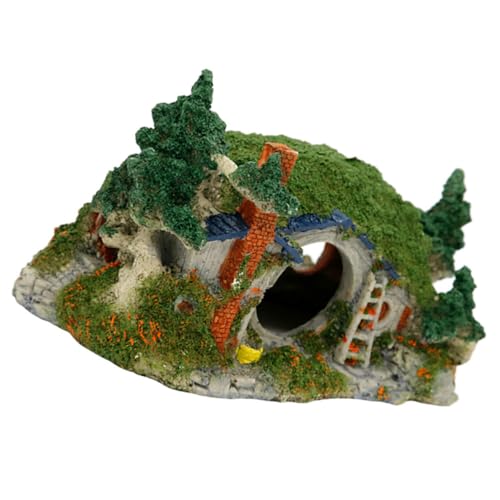 ibasenice Aquarium Große Landschaftsgestaltung Moos Schwebend Zubehör Versteck Ornament Dekorationen Für Aquarien Panzer Aquariensteine ​​für Aquarien Dekoratives Fischhaus Harz von ibasenice