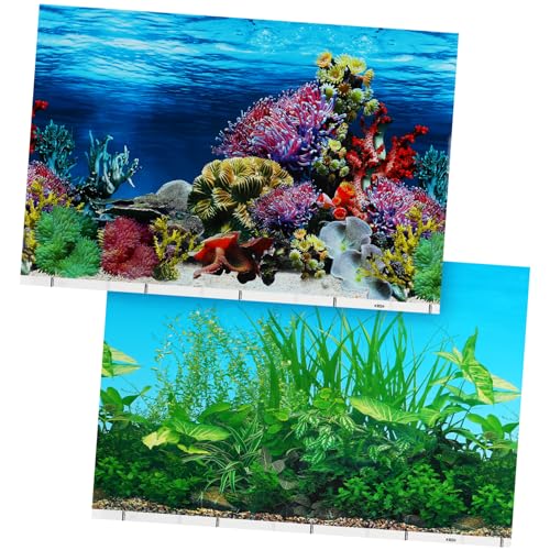 ibasenice Aquarium Hintergrund Aufkleber Doppelseitiger Glasaufkleber für Fischtank Dekoration Installieren und Rückstandslos Entfernbar für Glatte ibasenice Aquarium Hintergrund Aufkleber Doppelseitiger Glasaufkleber für Fischtank Dekoration Installieren und Rückstandslos Entfernbar für Glatte von ibasenice