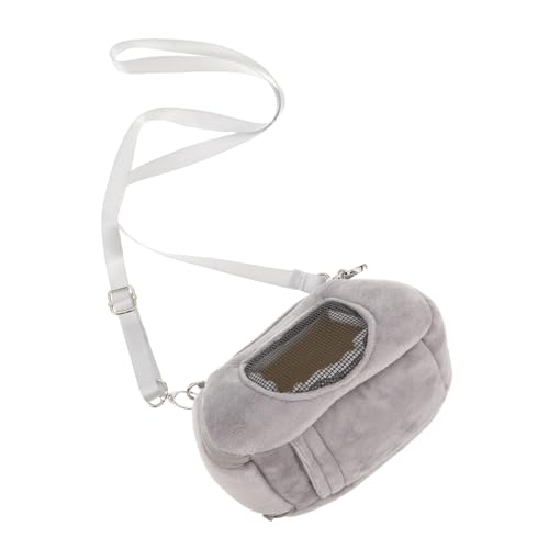 ibasenice Atmungsaktive Haustier-Tragetasche mit Flachem Boden Weiche Portable Hamster Meerschweinchen-Tragetasche Stabiler Outdoor-schulterbeutel für Flughörnchen Bartagamen und Kleine von ibasenice