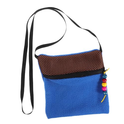 ibasenice Atmungsaktive Tragetasche für Kleintiere Tragbarer Hamster Schlafsack mit Sicherheitsverschluss und Schultergurt für Outdoor Aktivitäten und Sicheren Transport von von ibasenice