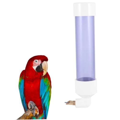 ibasenice Automatischer Papageien Trinkflasche Wasserspender Kunststoff Wassernapf mit Schlagstift Mechanismus Leckfrei Große Kapazität Geeignet für Vogelkäfig Wellensittiche Kanarienvögel von ibasenice