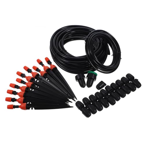 ibasenice Automatisches Bewässerungssystem Für Pflanzen DIY Mikrosprühbewässerung Mit Schlauch Und Sprühdüsen Für Garten Wassersparend Und Zeitsparend von ibasenice
