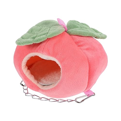 ibasenice Baumwoll Hamsterbett Für Winter Schlafnest Für Hamster Und Kleintiere Für Käfige Gemütlicher Ruheplatz Hängendes Design Apfelmotiv Kuschelige von ibasenice