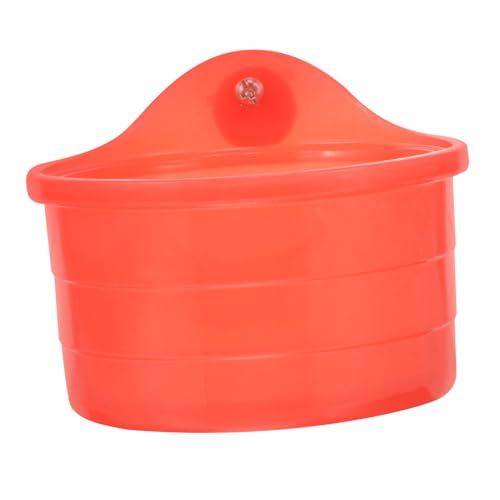 ibasenice Box Vogelbadewanne Vogelbäder Für Draußen Sittichwanne Vögel Papageien Haustier Papageienbadewanne Halter Vogelbedarf Vogelbadewanne Becken Kleiner Vogelwürfel Rot von ibasenice
