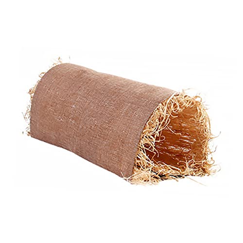 ibasenice Chinchilla-Schlafnest nagerhaus Hasen Heimtier-Zubehör meerschweinchen Tunnel kaninchenkäfig Verschachtelung Hamster Meerschweinchen-Nest Kaninchen-Schlafnest Bast Khaki von ibasenice