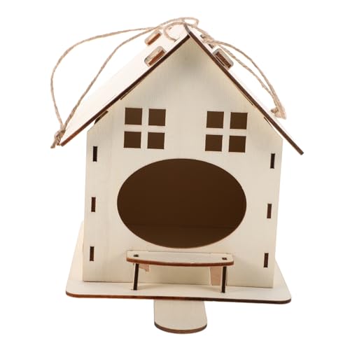 ibasenice DIY Vogelhaus aus Holz Hängendes für Kleine Rustikale Garten und Dekoration Nachhaltige Holzstruktur Einzigartiges Design ibasenice DIY Vogelhaus aus Holz Hängendes für Kleine Rustikale Garten und Dekoration Nachhaltige Holzstruktur Einzigartiges Design von ibasenice