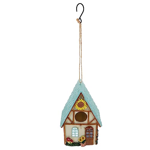ibasenice Dekoratives Gartenvogelhaus Niedliches Kleines aus Resin Handgefertigte Gartendekoration und Farbenfroh für Vogelbeobachtung im Freien Geschenkidee ibasenice Dekoratives Gartenvogelhaus Niedliches Kleines aus Resin Handgefertigte Gartendekoration und Farbenfroh für Vogelbeobachtung im Freien Geschenkidee von ibasenice