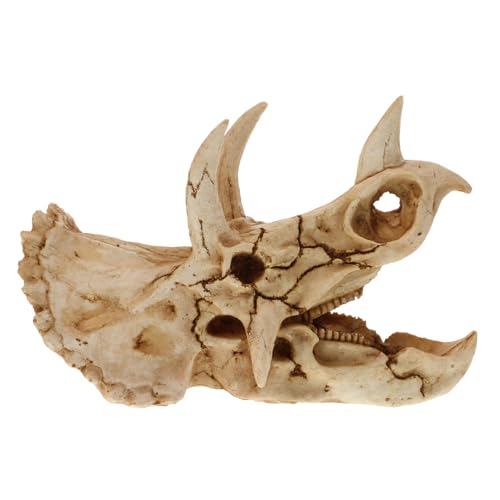 ibasenice Dinosaurierschädel Versteck für Reptilien Kunstharz für Aquarien Einzigartiges Ornament für Schildkröten und Fische Langlebig und Sicher für Dekorative Zwecke ibasenice Dinosaurierschädel Versteck für Reptilien Kunstharz für Aquarien Einzigartiges Ornament für Schildkröten und Fische Langlebig und Sicher für Dekorative Zwecke von ibasenice