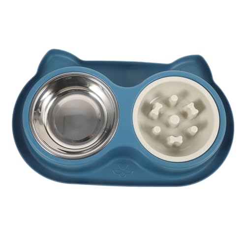 ibasenice Doppelter Futternapf Für Katzen Und Langsamer Wassernapf Mit Rutschfester Basis Design Für Sicheres Und Hygienisches Füttern ibasenice Doppelter Futternapf Für Katzen Und Langsamer Wassernapf Mit Rutschfester Basis Design Für Sicheres Und Hygienisches Füttern von ibasenice
