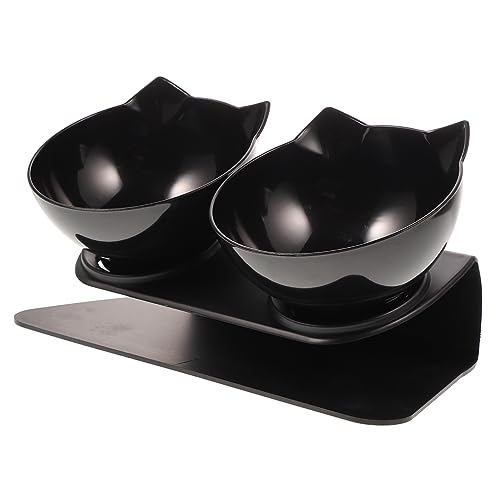 ibasenice Doppelter Haustierfutternapf mit Rutschfester Basis Ergonomisches Design für Katzen Reinigen Sicher und Langlebig ibasenice Doppelter Haustierfutternapf mit Rutschfester Basis Ergonomisches Design für Katzen Reinigen Sicher und Langlebig von ibasenice