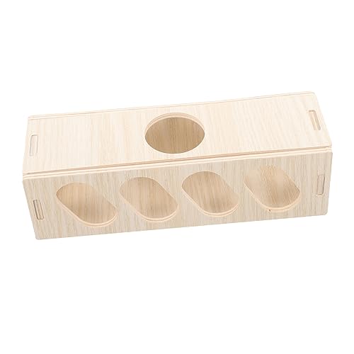ibasenice Dwarf Hamster Tunnel aus Holz Versteck Aktivitätshabitat für Zwerghamster Chinchillas Kleine Nager mit Mehreren Erkundungslöchern Fördert Gesunde Bewegung und Spielspaß ibasenice Dwarf Hamster Tunnel aus Holz Versteck Aktivitätshabitat für Zwerghamster Chinchillas Kleine Nager mit Mehreren Erkundungslöchern Fördert Gesunde Bewegung und Spielspaß von ibasenice