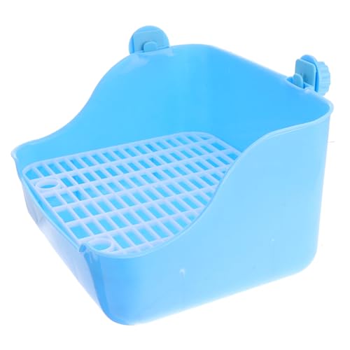ibasenice Ecktoilette für Kleine Tiere Langlebiger Lacework Töpfchentrainer für Babykaninchen Chinchillas Meerschweinchen Frettchen Praktisch für Kleintierkäfige Blau von ibasenice