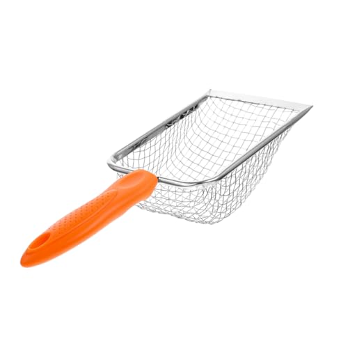 ibasenice Edelstahl Katzenstreuschaufel mit Ergonomischem Griff Orangefarbene rutschfeste Katzenschaufel für Katzentoilette Langlebiges Robustes Sieb Praktisches Haustierzubehör ibasenice Edelstahl Katzenstreuschaufel mit Ergonomischem Griff Orangefarbene rutschfeste Katzenschaufel für Katzentoilette Langlebiges Robustes Sieb Praktisches Haustierzubehör von ibasenice