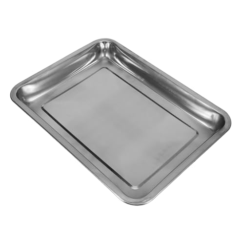 ibasenice Edelstahl Vogelbadewanne Langlebig Rostfrei Multifunktional für Tauben Wellensittiche Papageien Vogelkäfig Zubehör Leichte Reinigung Robust von ibasenice