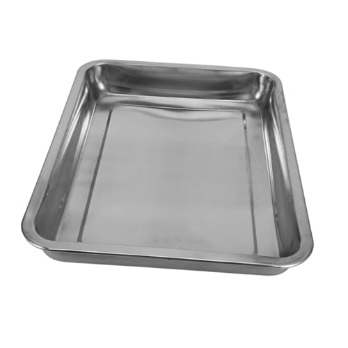 ibasenice Edelstahlbadewanne für Papageien und Tauben Langlebiges Vogelkäfig Zubehör zur Gründlichen und Pflege für Haustiere und Professionelle Tierpflege von ibasenice