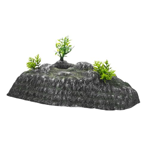 ibasenice Fels Dekoration Schildkröten Lebensraum Zubehör Aquarium Ornament Ruheterrasse Kletterrampe von ibasenice