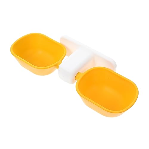ibasenice Fressnapf Zum Aufhängen An Der Wand Montiert Mit Modern Für Hund Schüsseln Container Klein Doppelt Fütterung Haustier Futterspender Futternapf Zur Wandmontage Groß Yellow Plastik von ibasenice