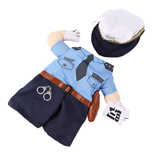 ibasenice Funky Polizeikostüm für Haustiere Lustige Katzenkleidung aus Hochwertigem Material für Halloween und Cosplay für Kleine bis Mittelgroße Kätzchen mit Lebendigem Design ibasenice Funky Polizeikostüm für Haustiere Lustige Katzenkleidung aus Hochwertigem Material für Halloween und Cosplay für Kleine bis Mittelgroße Kätzchen mit Lebendigem Design von ibasenice