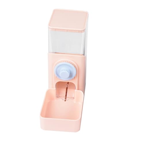 ibasenice Futterautomat Für Haustiere Katzenfutter Automatisch Pellets Hängend Hase Futterstelle Für Kaninchen Heufresser Kaninchen Multifunktional Spender Häschen-Feeder Rosa Plastik von ibasenice
