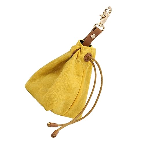 ibasenice Futterautomat für Haustiere hundefutterbeutel Dog Treat Bag Hundebeutel Tasche für Hundeleckereien Spender Trainingstasche für Hunde Hunde-Leckerli-Hüfttasche aus Segeltuch Yellow von ibasenice