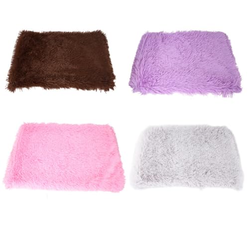 ibasenice Gepolstertes Haustierbett mit Flauschiger Decke Oversized Kuschelmattte für Katzen und Hunde Wärmendes Nest für Kleine bis Mittlere Tiere Waschbar von ibasenice